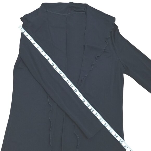 ZENOBIA Black Soft Stretch Jersey Knit Set S Canada Elevated Everyday Minimalist - Picture 8 of 13